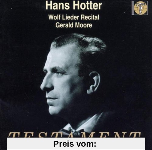 Recital (Wolf-Lieder) (Aufnahmen 1951, 1953 und 1957) von Hans Hotter