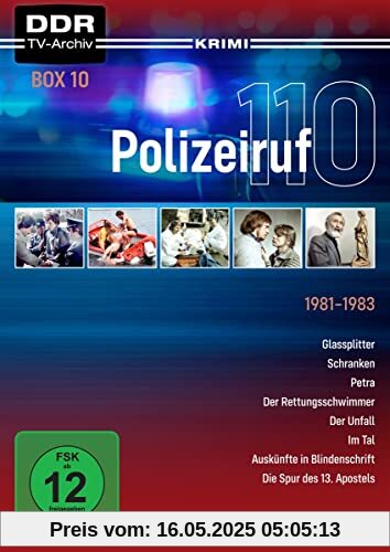 Polizeiruf 110 - Box 10 (DDR TV-Archiv) mit Sammelrücken [4 DVDs] von Hans-Joachim Hildebrandt