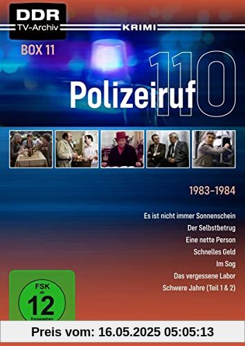 Polizeiruf 110 - Box 11 (DDR TV-Archiv) mit Sammelrücken [4 DVDs] von Hans-Joachim Hildebrandt