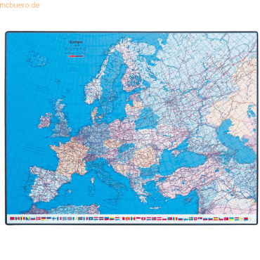 Hansa Schreibunterlage GeoPad Europa (englisch) 65x50cm von Hansa