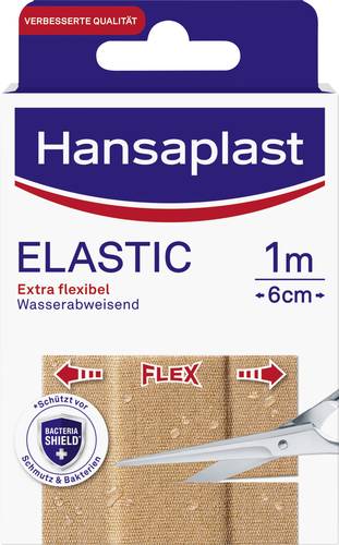Hansaplast 02607-00000 Heftpflaster Elastic 1m x 6cm 1m von Hansaplast
