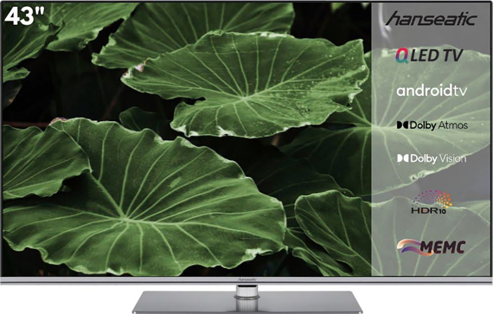Hanseatic 43Q850UDS QLED-Fernseher (108 cm/43 Zoll, 4K Ultra HD, Android TV, Smart-TV) von Hanseatic