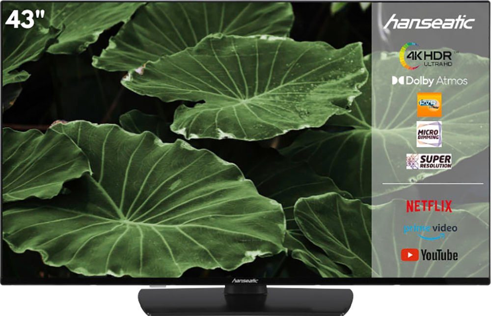 Hanseatic 43U800UDS LED-Fernseher (108 cm/43 Zoll, 4K Ultra HD, Android TV, Smart-TV) von Hanseatic