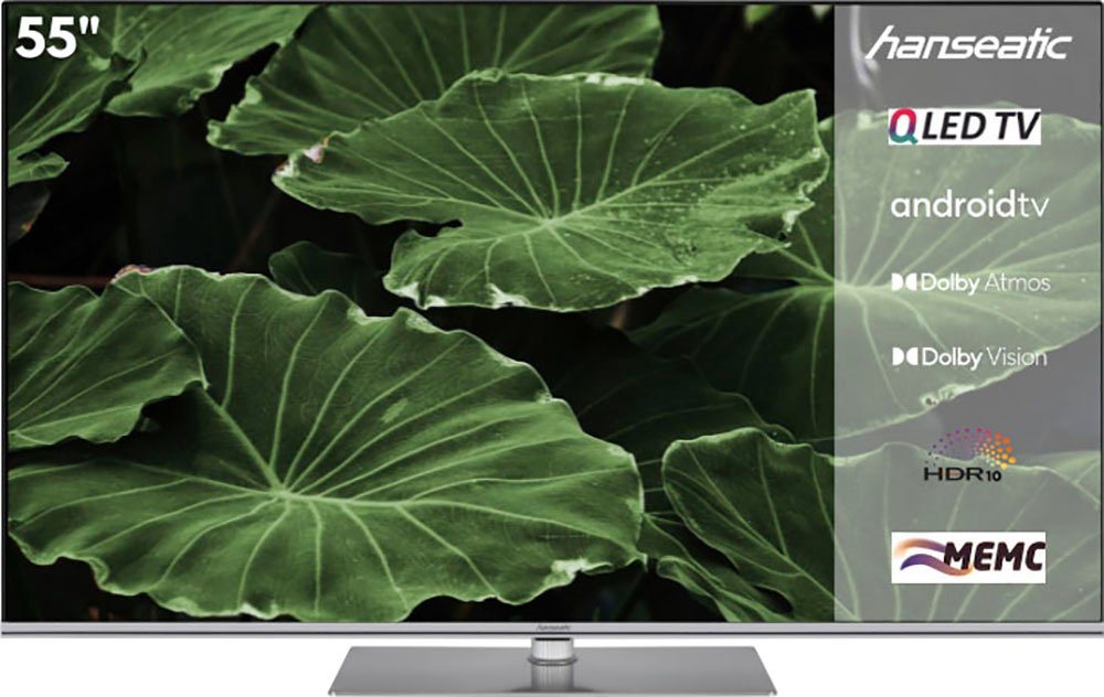 Hanseatic 55Q850UDS QLED-Fernseher (139 cm/55 Zoll, 4K Ultra HD, Android TV, Smart-TV) von Hanseatic
