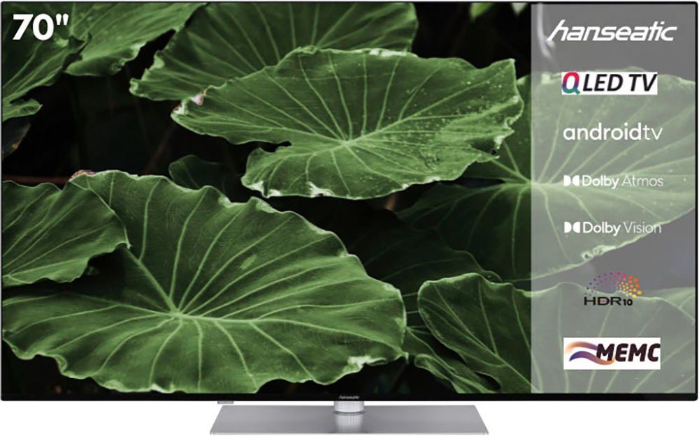 Hanseatic 70Q850UDS QLED-Fernseher (177 cm/70 Zoll, 4K Ultra HD, Android TV, Smart-TV) von Hanseatic