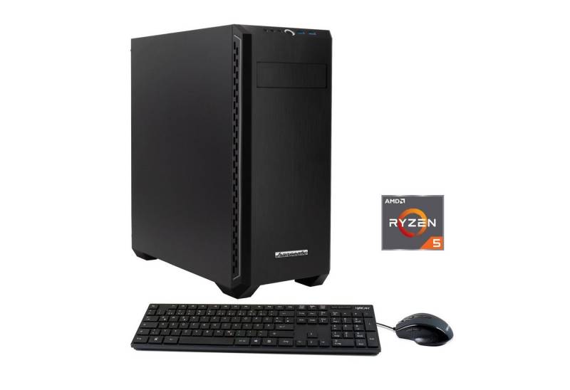 Hanseatic PC2206 Gaming-PC (AMD Ryzen 5 5500, RTX 3050, 16 GB RAM, 1000 GB SSD, Windows 11) von Hanseatic