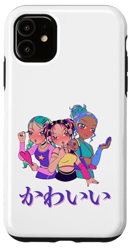 Kawaii (bedeutet niedlich) Anime Girl Japanische Kunst Hülle für iPhone 11 von HansenPrint