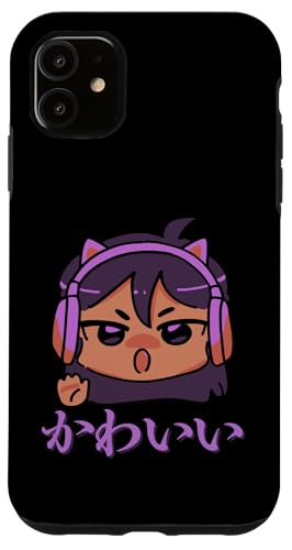 Kawaii (bedeutet niedlich) Anime Girl Japanische Kunst Hülle für iPhone 11 von HansenPrint