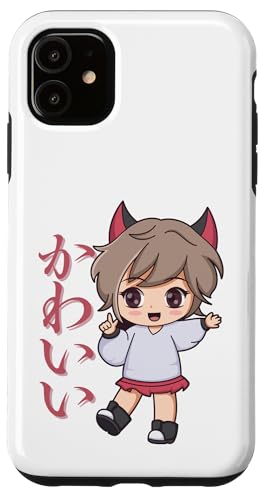 Kawaii (bedeutet niedlich) Anime Girl Japanische Kunst Hülle für iPhone 11 von HansenPrint