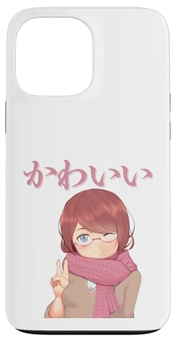 Kawaii (bedeutet niedlich) Anime Girl Japanische Kunst Hülle für iPhone 13 Pro Max von HansenPrint