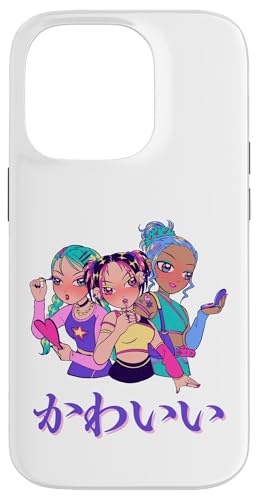 Kawaii (bedeutet niedlich) Anime Girl Japanische Kunst Hülle für iPhone 14 Pro von HansenPrint