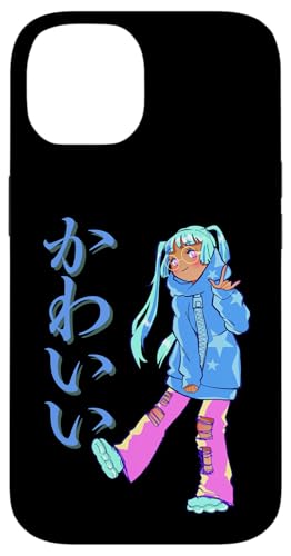 Kawaii (bedeutet niedlich) Anime Girl Japanische Kunst Hülle für iPhone 14 von HansenPrint
