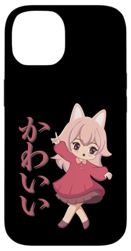 Kawaii (bedeutet niedlich) Anime Girl Japanische Kunst Hülle für iPhone 14 von HansenPrint