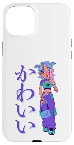 Kawaii (bedeutet niedlich) Anime Girl Japanische Kunst Hülle für iPhone 15 Plus von HansenPrint