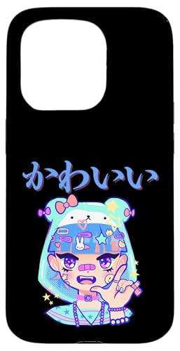 Kawaii (bedeutet niedlich) Anime Girl Japanische Kunst Hülle für iPhone 15 Pro von HansenPrint
