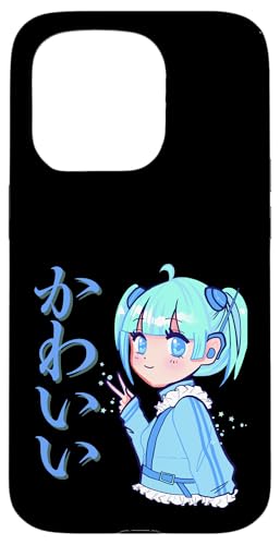 Kawaii (bedeutet niedlich) Anime Girl Japanische Kunst Hülle für iPhone 15 Pro von HansenPrint