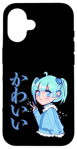 Kawaii (bedeutet niedlich) Anime Girl Japanische Kunst Hülle für iPhone 16 von HansenPrint