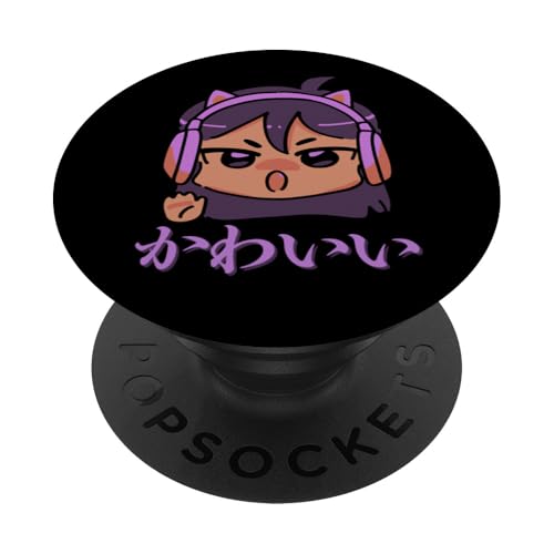 Kawaii (bedeutet niedlich) Anime Girl Japanische Kunst PopSockets Klebender PopGrip von HansenPrint
