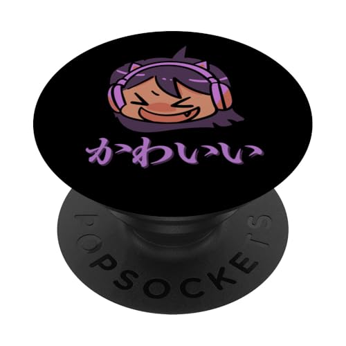 Kawaii (bedeutet niedlich) Anime Girl Japanische Kunst PopSockets Klebender PopGrip von HansenPrint