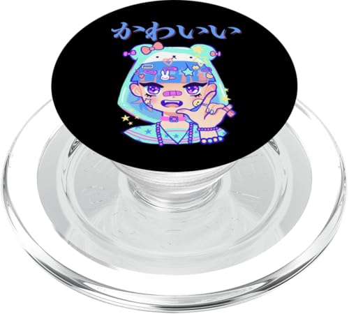 Kawaii (bedeutet niedlich) Anime Girl Japanische Kunst PopSockets PopGrip für MagSafe von HansenPrint
