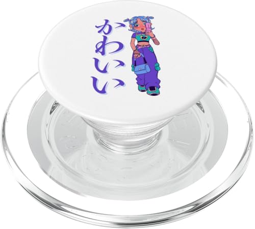 Kawaii (bedeutet niedlich) Anime Girl Japanische Kunst PopSockets PopGrip für MagSafe von HansenPrint
