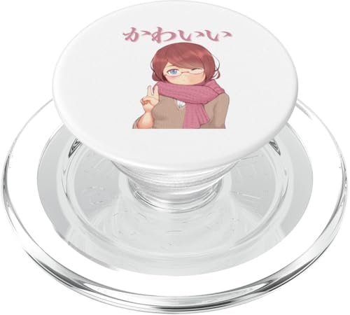 Kawaii (bedeutet niedlich) Anime Girl Japanische Kunst PopSockets PopGrip für MagSafe von HansenPrint