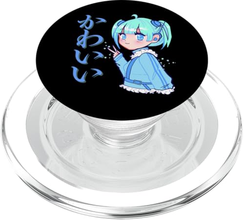 Kawaii (bedeutet niedlich) Anime Girl Japanische Kunst PopSockets PopGrip für MagSafe von HansenPrint