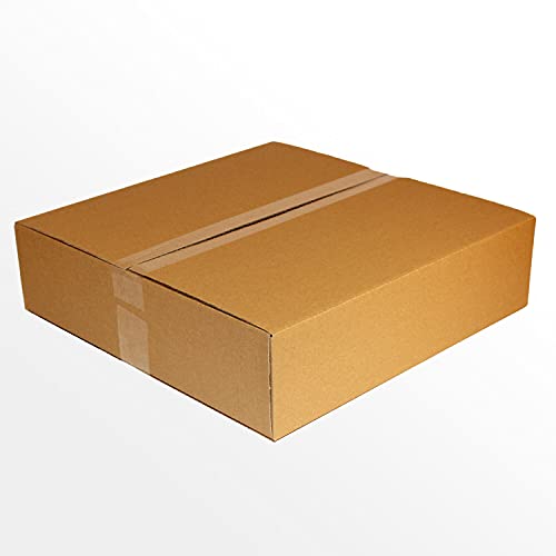 10 Stück Faltkartons einwellig - 400 x 400 x 100 mm | Hansepack24 von Hansepack24