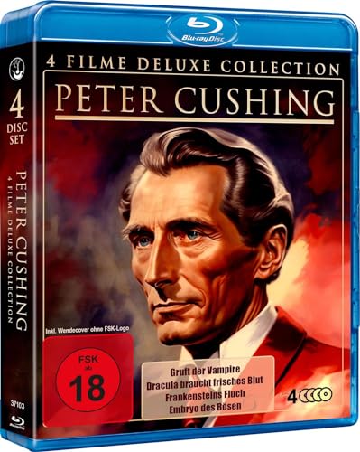 Peter Cushing - Deluxe Collection (4 Blu-ray-Box mit Wendecover) von Hansesound (Soulfood)