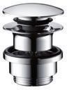Hansgrohe HG Ablaufventil push-open, DN 32, mit Überlauf chrom 50100000 von Hansgrohe