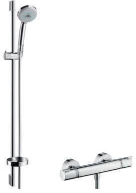 Hansgrohe HG Brausekombi Ecos MULTI COM CROMA 100 Brausestange Unica´C 900mm von Hansgrohe