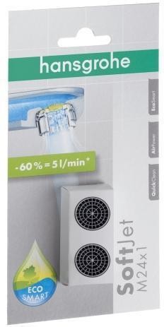 Hansgrohe HG SOFTJET Luftsprudler M 24x1 mit Durchflussbegrenzer 5 l/min Hansgrohe HG SOFTJET Luftsprudler M 24x1 mit Durchflussbegrenzer 5 l/min von Hansgrohe