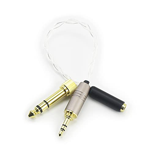 3,5 mm TRS Stecker & 6,3 mm Adapter auf 2,5 mm Trrs symmetrische Buchse, Kopfhörer-Audio-Adapterkabel, kompatibel mit Astell & Kern Layla, Rosie, Roxanne II, AK T8iE MKII 3,5 mm TRS Stecker & 6,3 mm Adapter auf 2,5 mm Trrs symmetrische Buchse, Kopfhörer-Audio-Adapterkabel, kompatibel mit Astell & Kern Layla, Rosie, Roxanne II, AK T8iE MKII von HansnBy