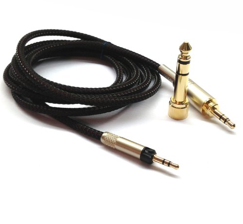 Ersatz-Audio-Upgrade-Kabel Kompatibel mit Audio Technica ATH-M40x, ATH-M70x, ATH-M60X, ATH-M50x (nur passend für Kopfhörer mit 2,5 mm) 1,5 Meter/4,9 Fuß von HansnBy