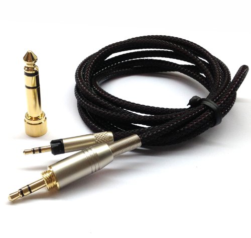 Ersatz-Audio-Upgrade-Kabel Kompatibel mit Audio Technica ATH-M40x, ATH-M70x, ATH-M60X, ATH-M50x (nur passend für Kopfhörer mit 2,5 mm) 2,5 Meter/8,2 Fuß von HansnBy