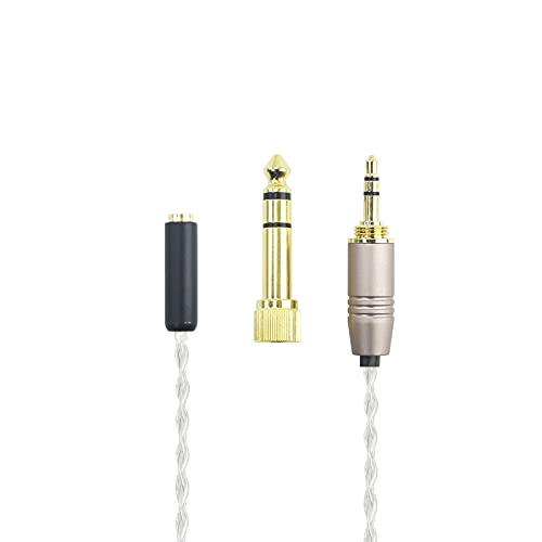 HansnBy 3,5 mm 1/8 "TRS-Stecker & 6,3 mm 1/4" Adapter auf 2,5 mm Trrs symmetrisches weibliches Kopfhörer-Audioadapterkabel Kompatibel mit Astell & Kern Layla, Rosie, Roxanne II und AK T8iE MKII von HansnBy