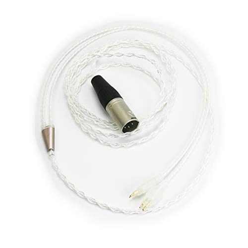 HansnBy 4-poliges symmetrisches XLR-Stecker-Kabel Kompatibel mit Sennheiser HD650, HD600, HD580, HD660S, HD58X, Massdrop HD6XX Kopfhörer versilbertes Ersatz-Audio-Upgrade-Kabel 2,1 m HansnBy 4-poliges symmetrisches XLR-Stecker-Kabel Kompatibel mit Sennheiser HD650, HD600, HD580, HD660S, HD58X, Massdrop HD6XX Kopfhörer versilbertes Ersatz-Audio-Upgrade-Kabel 2,1 m von HansnBy