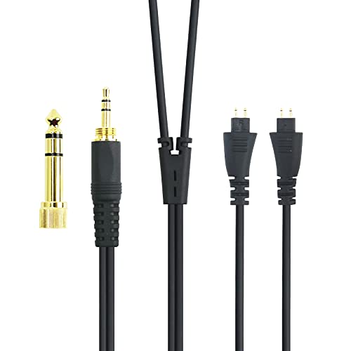 HansnBy Ersatz-Audio-Upgrade-Kabel, kompatibel mit Fostex TH-900 MKII, TH610, TH900 MK2 Premium-Kopfhörer mit 6,35-mm-Adapter 1,2 Meter/4 Fuß von HansnBy