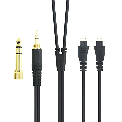 HansnBy Ersatz-Audio-Upgrade-Kabel, kompatibel mit Fostex TH-900 MKII, TH610, TH900 MK2 Premium-Kopfhörer mit 6,35-mm-Adapter 3 Meter / 9,9 Fuß von HansnBy
