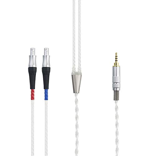HansnBy HiFi-Kabel 2,5 mm Trrs Balanced Male Kompatibel mit Sennheiser HD800-, HD800S-, HD820-Kopfhörern Kompatibel mit Astell & Kern AK240 AK380 2 m von HansnBy