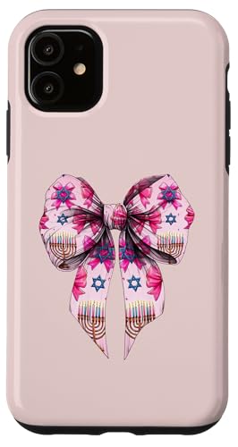 Kokette Schleife Chanukka Chanukah jüdische Kerze rosa Schleife Mama Hülle für iPhone 11 von Hanukkah Coquette Aesthetic Girl Women Clothing