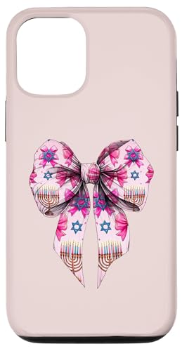 Kokette Schleife Chanukka Chanukah jüdische Kerze rosa Schleife Mama Hülle für iPhone 12/12 Pro von Hanukkah Coquette Aesthetic Girl Women Clothing