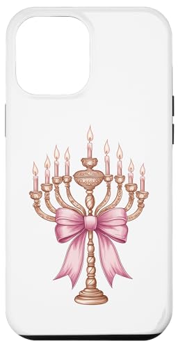 Kokette Schleife Chanukka Chanukah jüdische Kerze rosa Schleife Mama Hülle für iPhone 12 Pro Max von Hanukkah Coquette Aesthetic Girl Women Clothing