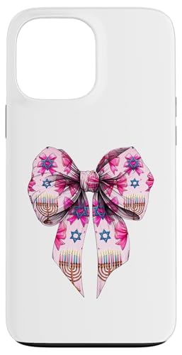Kokette Schleife Chanukka Chanukah jüdische Kerze rosa Schleife Mama Hülle für iPhone 13 Pro Max von Hanukkah Coquette Aesthetic Girl Women Clothing