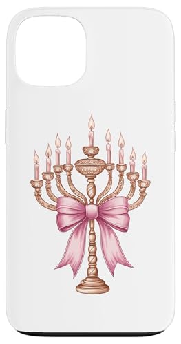 Kokette Schleife Chanukka Chanukah jüdische Kerze rosa Schleife Mama Hülle für iPhone 13 von Hanukkah Coquette Aesthetic Girl Women Clothing