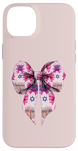 Kokette Schleife Chanukka Chanukah jüdische Kerze rosa Schleife Mama Hülle für iPhone 14 Plus von Hanukkah Coquette Aesthetic Girl Women Clothing