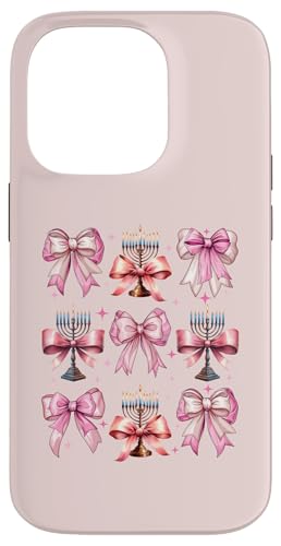 Kokette Schleife Chanukka Chanukah jüdische Kerze rosa Schleife Mama Hülle für iPhone 14 Pro von Hanukkah Coquette Aesthetic Girl Women Clothing