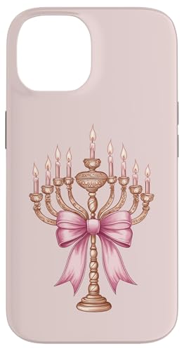 Kokette Schleife Chanukka Chanukah jüdische Kerze rosa Schleife Mama Hülle für iPhone 14 von Hanukkah Coquette Aesthetic Girl Women Clothing