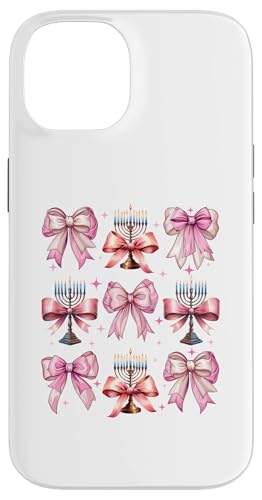 Kokette Schleife Chanukka Chanukah jüdische Kerze rosa Schleife Mama Hülle für iPhone 14 von Hanukkah Coquette Aesthetic Girl Women Clothing