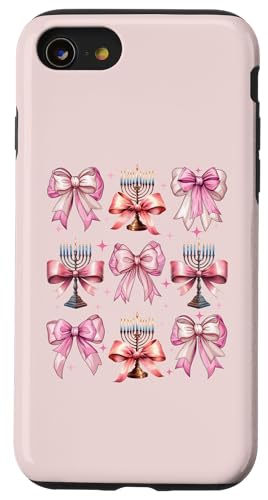 Kokette Schleife Chanukka Chanukah jüdische Kerze rosa Schleife Mama Hülle für iPhone SE (2020) / 7 / 8 von Hanukkah Coquette Aesthetic Girl Women Clothing